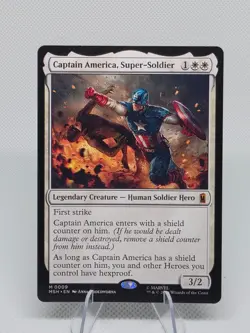 Captain America Super-Soldier 9 Magic The Gathering Marvel Super Heroes M NM - Image 1