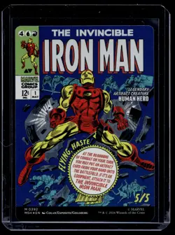 Marvel Super Heroes #392 Tony Stark (Borderless) Holo Foil - Image 1
