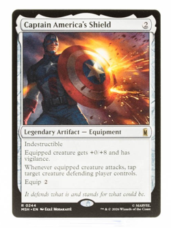 Captain America's Shield Marvel Super Heroes 0244 Rare MTG NM - Image 1