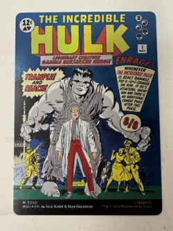 Bruce Banner (Borderless) Hulk 390 Holo Marvel Super Heroes MtG Foil - Image 3