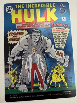 Bruce Banner (Borderless) Hulk 390 Holo Marvel Super Heroes MtG Foil - Image 4