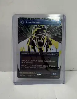 Bruce Banner (Borderless) Hulk 390 Holo Marvel Super Heroes MtG Foil - Image 5