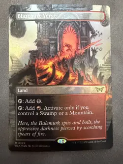Blazemire Verge (Borderless) Duskmourn: House of Horror Foil - Image 1