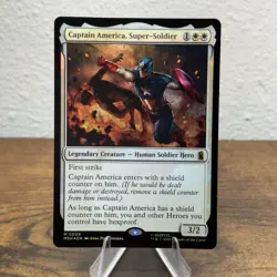Captain America, Super-Soldier Marvel Super Heroes Foil - Image 1