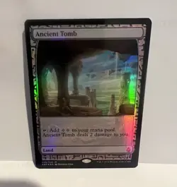 MTG Expedition Foil Land Lot: Ancient Tomb, Sunken Ruins, Rugged Prairie - Image 1