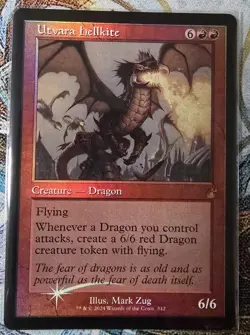 Utvara Hellkite (Retro Frame) Ravnica Remastered, Foil,#312, MTG, NM++, BONUS - Image 1