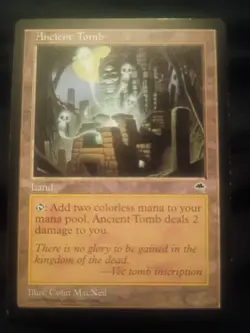 1 NM Ancient Tomb Tempest Uncommon Land Magic MTG Vintage Legacy EDH - Image 1