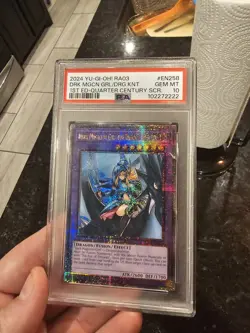 2024 Yu-Gi-Oh! Dark Magician Girl the Dragon Knight RA03-EN258 QCR PSA 10 - Image 1