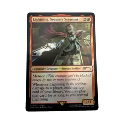 Lightning, Security Sergeant FOIL Promo MTG Final Fantasy FFXIII - Image 1
