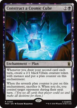 x1 Construct a Cosmic Cube R MTG Marvel Super Heroes M/NM, English - Image 1