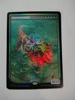Gigantosaurus (Full Art) 718 R Foundations Magic: The Gathering Foil Near Mint - Image 1