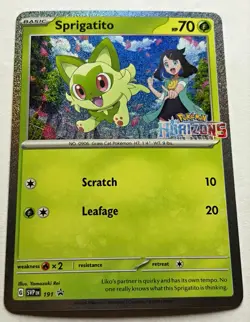 Pokemon Sprigatito 191 Horizons Promo Card Near Mint - Image 1