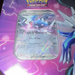 Pokemon TCG Azure Legends Tin Dialga - 5 Booster Packs + Promo + Code (2023) - Image 4
