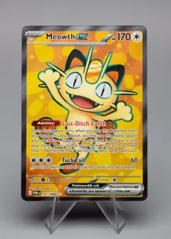 Meowth ex 107/088, Perfect Order, Ultra Rare Full Art, NM - Image 1