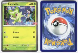 Sprigatito 191 Holo Promo Scarlet & Violet Promo Pokemon Near Mint - Image 1