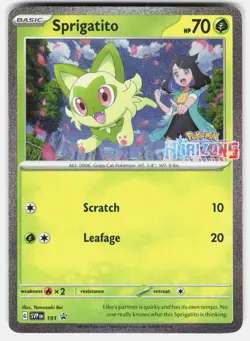 Sprigatito 191 Holo Promo Scarlet & Violet Promo Pokemon Near Mint - Image 2