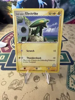 Team Aqua's Electrike 52/95 EX Team Magma vs. Team Aqua Pokemon Trading Card - Image 1