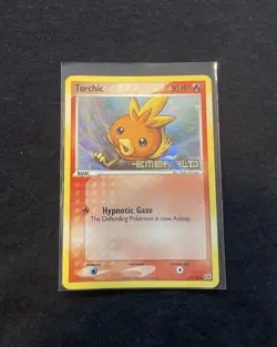 Torchic 69/106 EX Emerald 2005 Reverse Holo Rare Stamped Pokemon Card TCG - Image 1