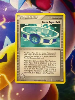 TEAM AQUA BELT 76/95 TEAM MAGMA VS TEAM AQUA Uncommon Pokemon - Image 1