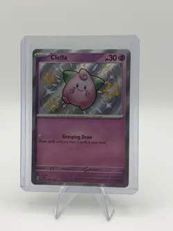 Pokemon Cleffa 150/091 Shiny Rare Paldean Fates Holo NM - Image 1