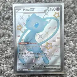 Mew ex 216/091 SV Paldean Fates Ultra Rare Full Art Holo Pokemon TCG - Image 1