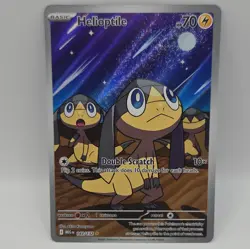 Pokemon Helioptile 143/132 ME01 Mega Evolution Illustration Rare Holo Full Art - Image 3