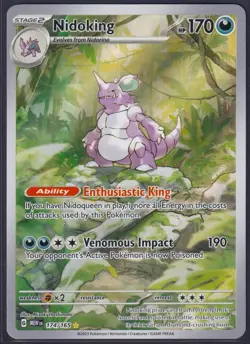 Pokemon - Nidoking - 174/165 - Scarlet & Violet 151 - Illustration Rare - NM - Image 1