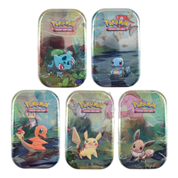 Pokemon 🇫🇷 Artset 5x Mini-Tin Amis de Kanto Friends EB10 EB11 Origine Perdue - Image 1