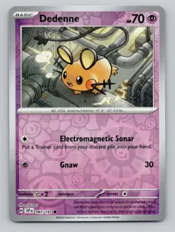Dedenne 087/191 Common Surging Sparks Pokemon Reverse Holo Near Mint - Image 1