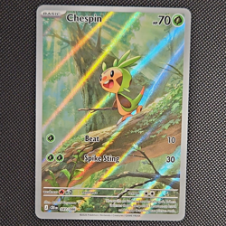 Chespin 087/086 Illustration Rare IR Chaos Rising Near Mint Pokemon TCG - Image 1