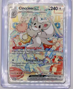 Cinccino Ex 119/086 Chaos Rising: SIR Full Art NM Pokemon TCG (Great Centering) - Image 1