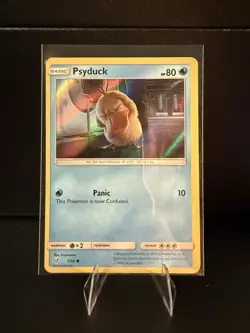 Psyduck 7/18 Holo Detective Pikachu Pokemon TCG Moderately Played - Image 1