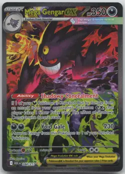 Mega Gengar ex 284/217 Special Illustration Rare Ascended Heroes Pokemon Holo NM - Image 1