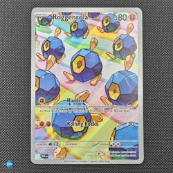 Roggenrola 127/086 Illustration Rare White Flare Holo English Pokemon TCG Card - Image 1