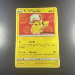 Pokemon Ash's Pikachu SM109 Sun & Moon Promo Holo English 2017 - Image 1