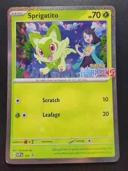 Sprigatito 191 Sv: Scarlet & Violet Promo Cards Holo pokemon - Image 1