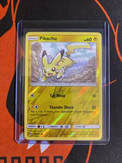 Pokemon Pikachu 40/147 Sun & Moon Burning Shadows Reverse Holo NM ENGLISH - Image 3