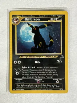 Pokemon TCG Neo Discovery Umbreon 13/75 - Holo Rare Unlimited WOTC LP - Image 1