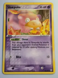 VINTAGE Pokemon TCG Slowpoke 76/109 Team Rocket Returns Regular - LP - Image 1
