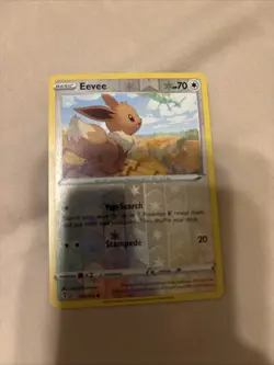Eevee 125/203 Common Evolving Skies Pokemon Reverse Holo LP - Image 2
