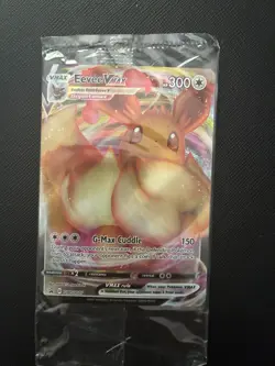 SEALED Pokemon Eevee VMAX SWSH087 Shining Fates Holo Black Star Promo NM - Image 2