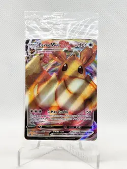 Sealed Pokemon Eevee VMAX SWSH087 SWSH-Sword & Shield Black Star Promo! Full Art - Image 1