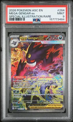 Mega Gengar ex SIR - Pokemon Ascended Heroes - 284/217 - PSA 9 MINT - Image 1