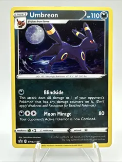 Pokemon TCG Umbreon SWSH129 Black Star Promo Card Cosmos Holo - Image 1