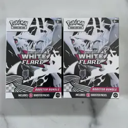 Pokemon TCG Scarlet Violet White Flare Booster Bundle Lot of 2 Sealed 12 Packs - Image 1