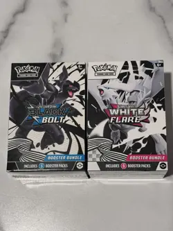 Pokemon TCG Scarlet Violet White Flare + Black Bolt Booster Bundle 2-Pack - Image 1