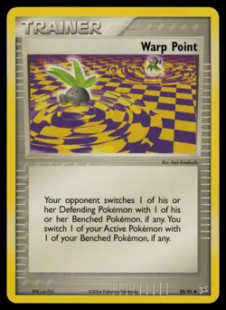 Warp Point 85/95 Uncommon Team Magma vs Team Aqua Pokemon Lightly Played - Image 1