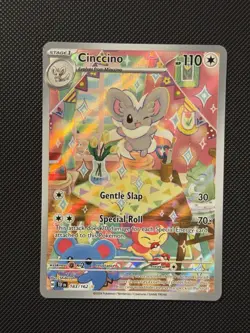 Cinccino Illustration Rare 183/162 Pokemon SV05: Temporal Forces - Image 1