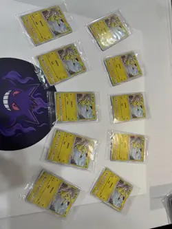 10 Pcs Pokemon S-Chinese 037/SM-P Pikachu Pokemon & VW ID.3 Promo Cards Holo NM - Image 1