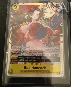 🔥 BOA HANCOCK OP14-112 SR THE AZURE SEA'S SEVEN ONE PIECE English NM 🔥 - Image 2